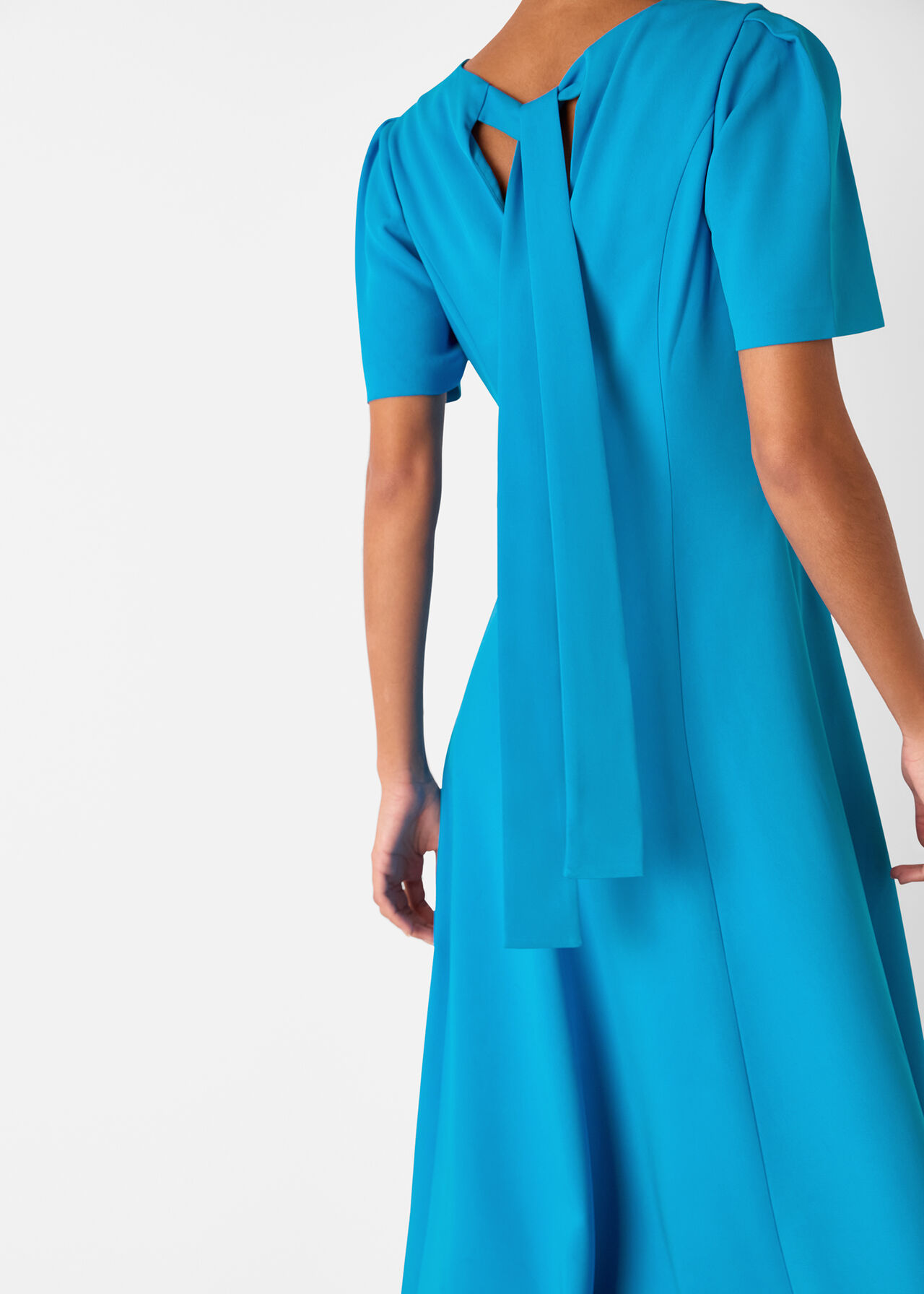 Panel Detail V-Neck Maxi Dress