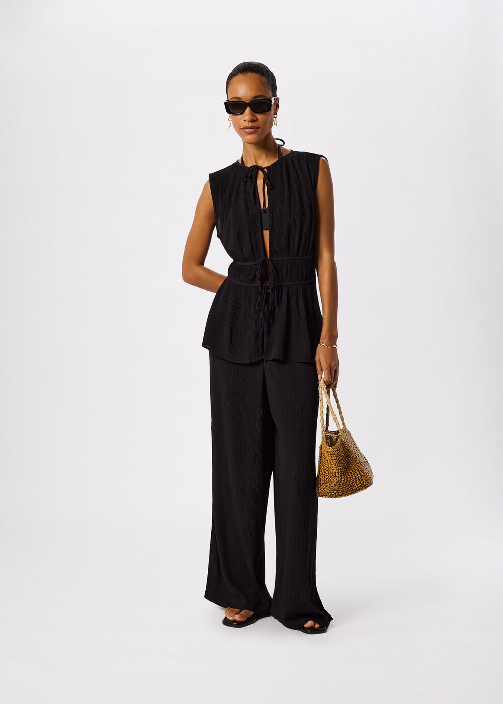 Beach Tie Front Trouser