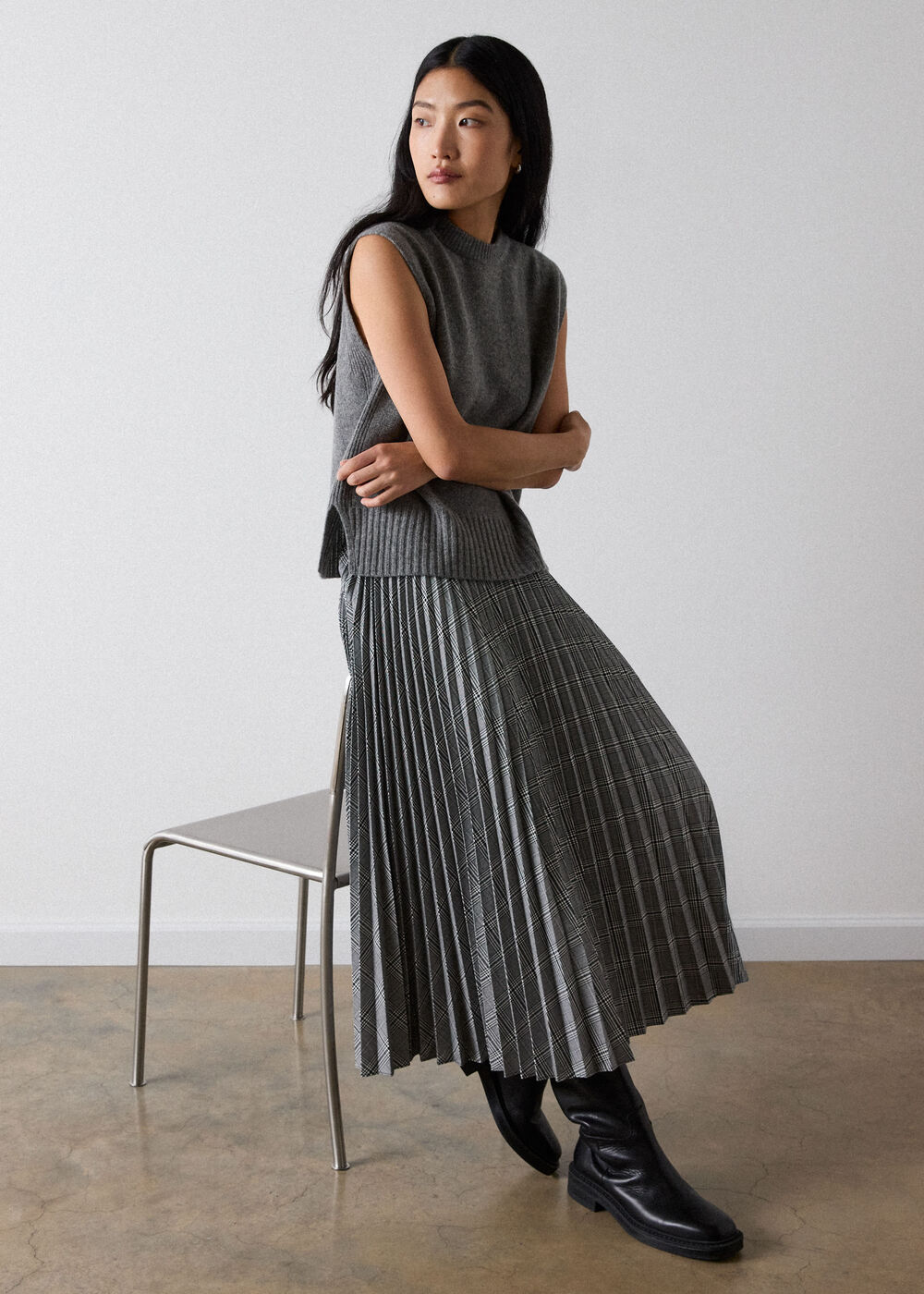 Wool Sleeveless Tank