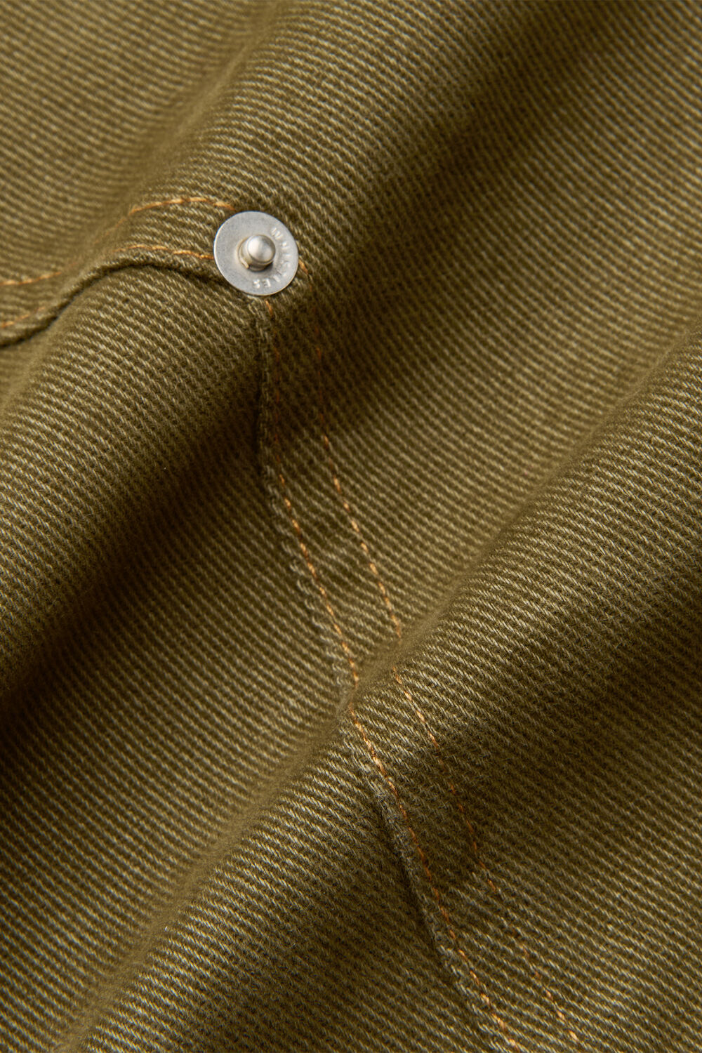 Khaki Barrel Mid Rise Trouser