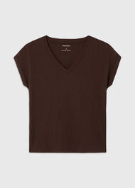 Willa V-Neck Cap Sleeve Tee