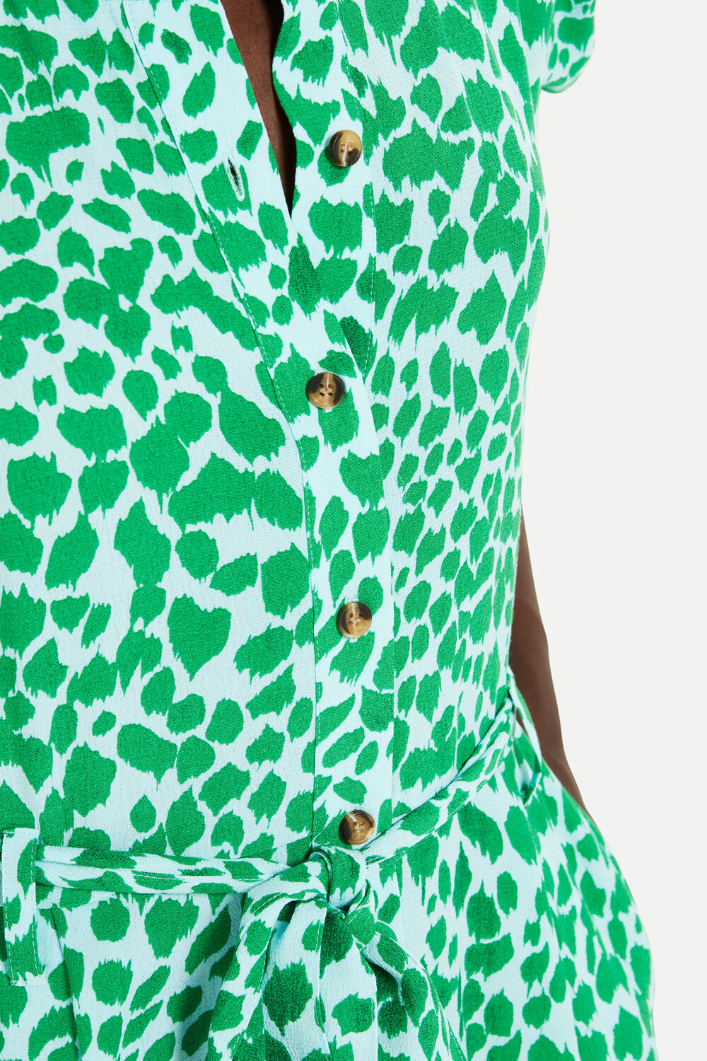 Petite Smooth Leopard Print Jumpsuit