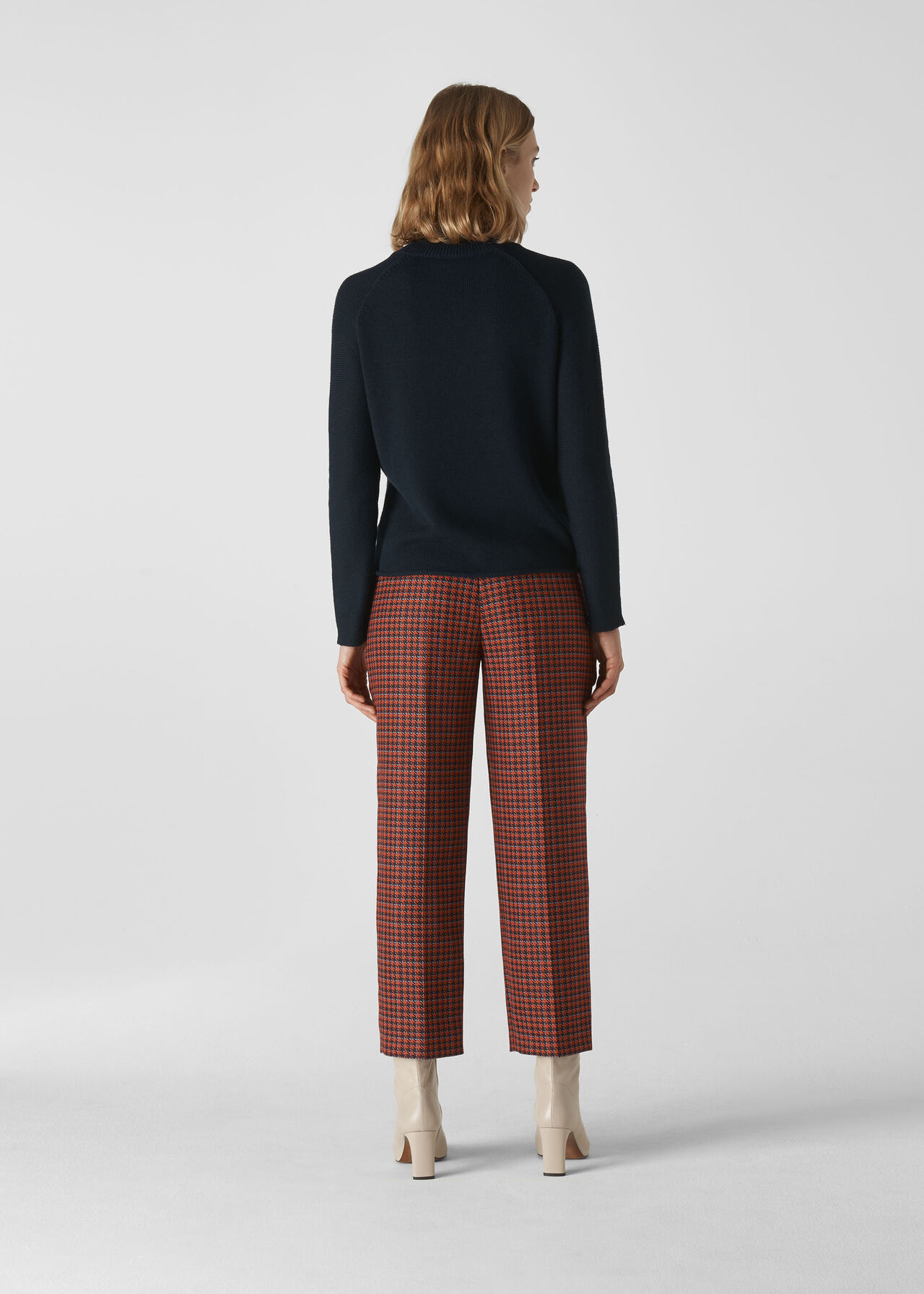 Kate Classic Check Trouser Red/Multi