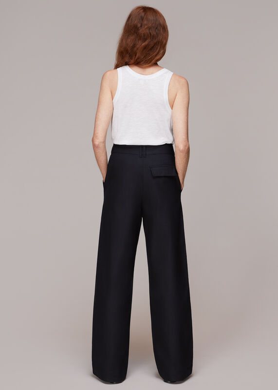 Black Robyn Cotton Trouser