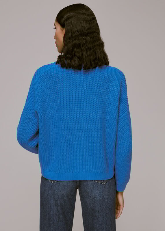 Blue Mara Knitted Cardigan