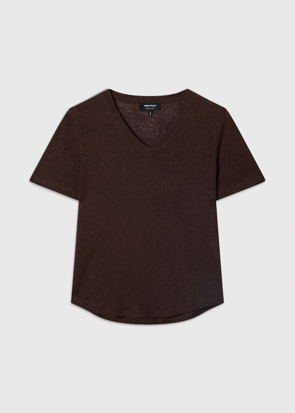 Linen V Neck T-Shirt