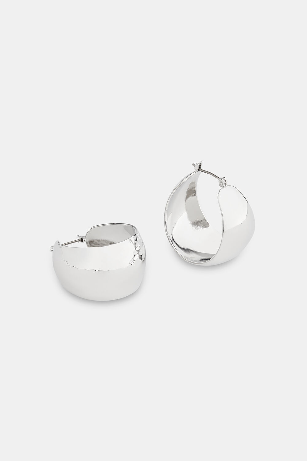 Textured Curved Earring