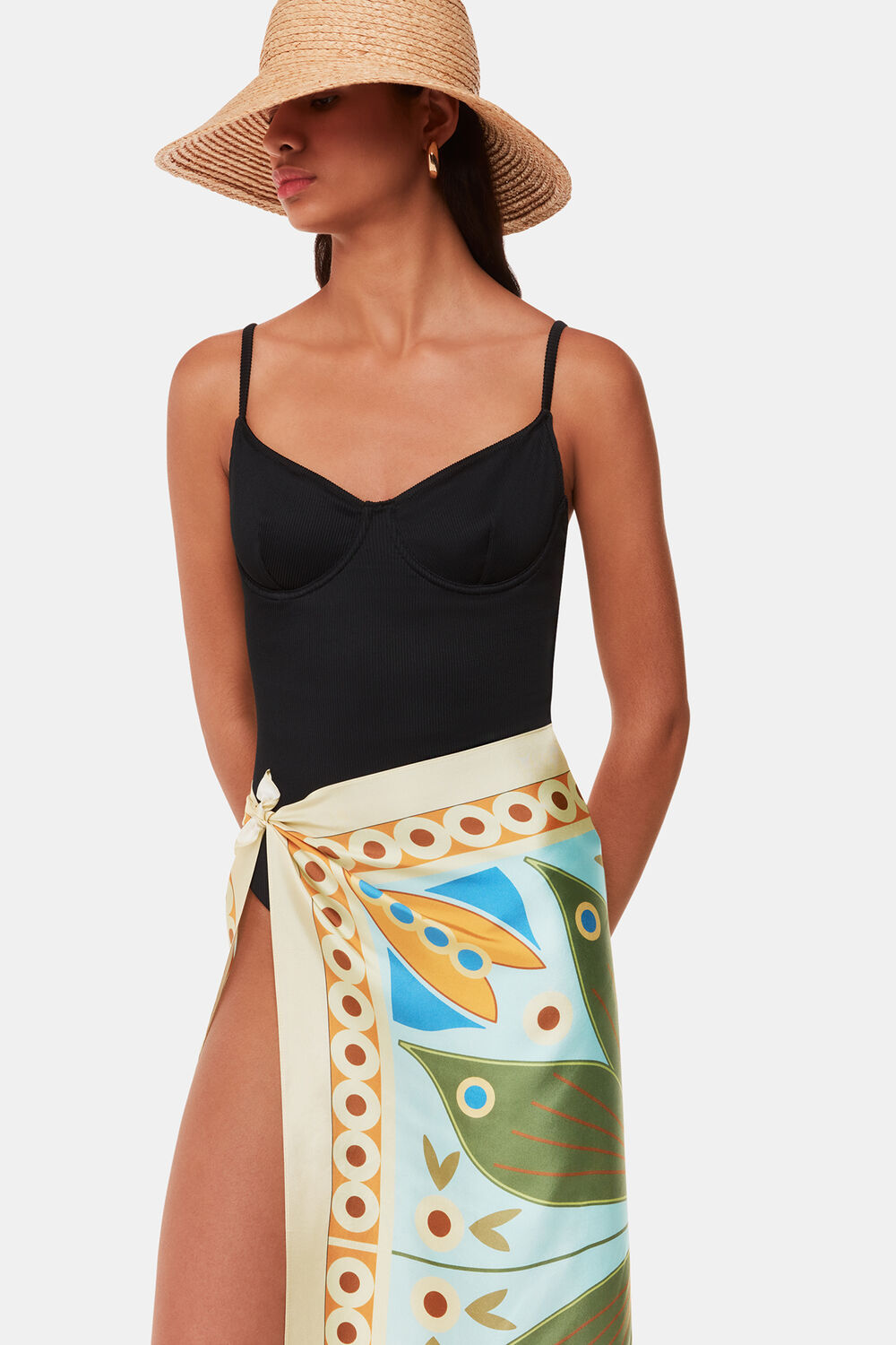 Sahar Botanical Silk Scarf
