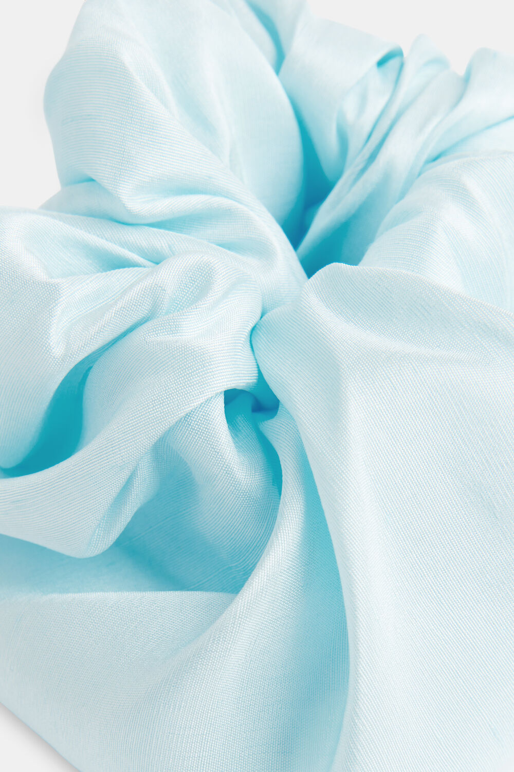 Pale Blue Hai Dupion Scrunchie Exclusive