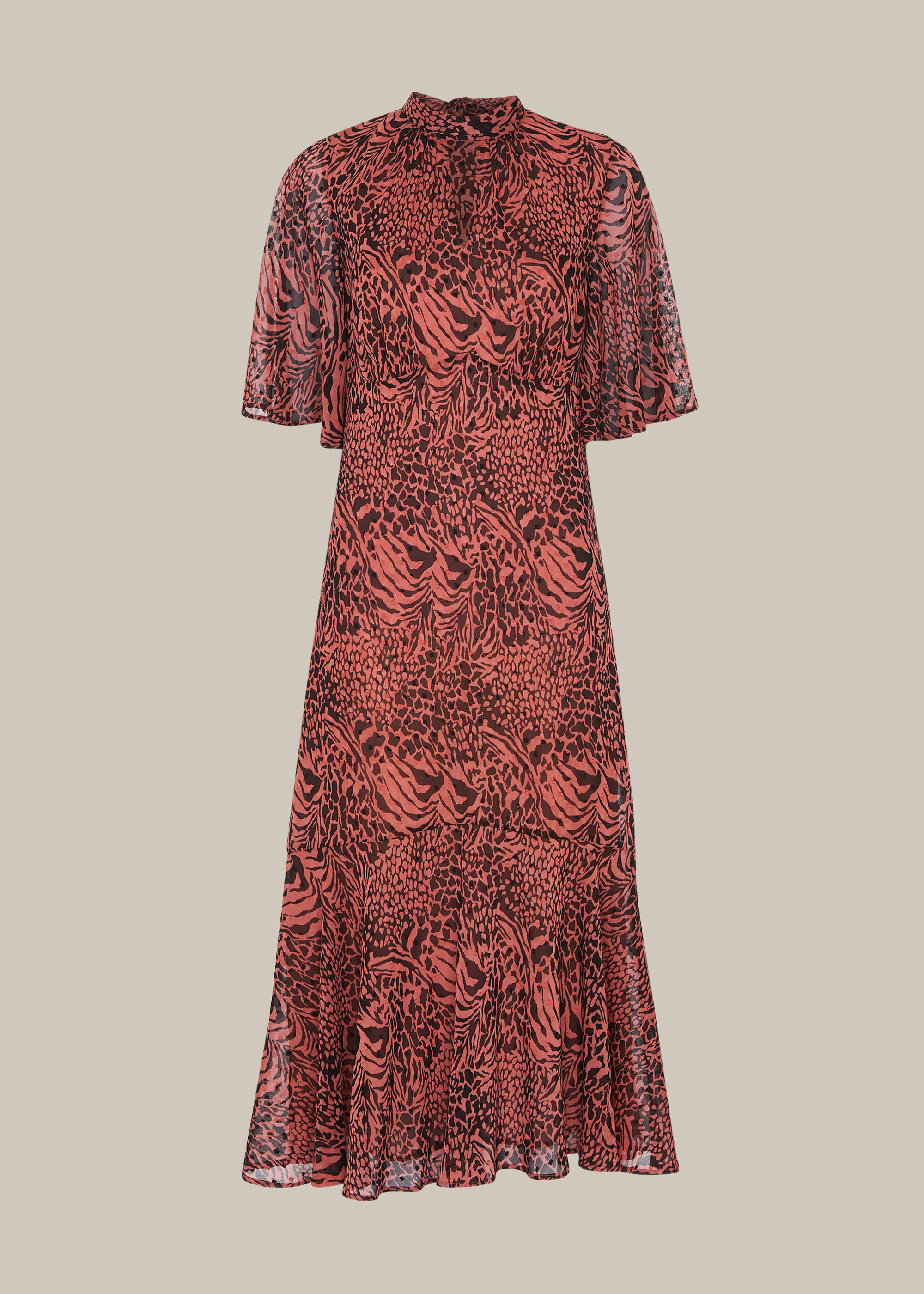 Whistles zebra deals print dress