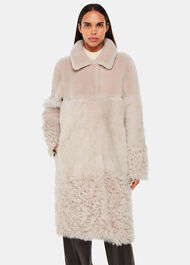 Cossma Shearling Longline Coat