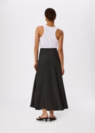 Petite Mini Spot Fit and Flare Skirt