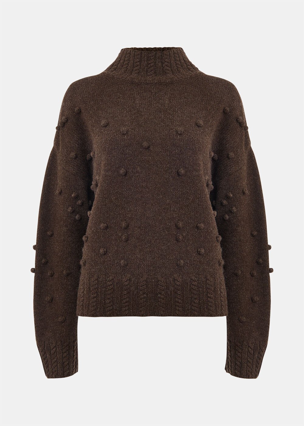 Wool Irregular Bobble Knit