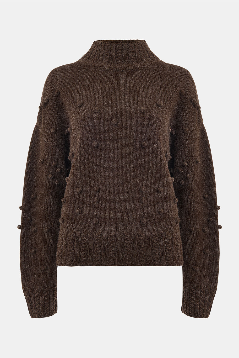 Wool Irregular Bobble Knit