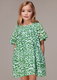 Smooth Leopard Trapeze Dress