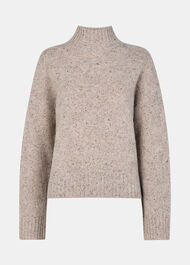 Wool Textured Check Knit