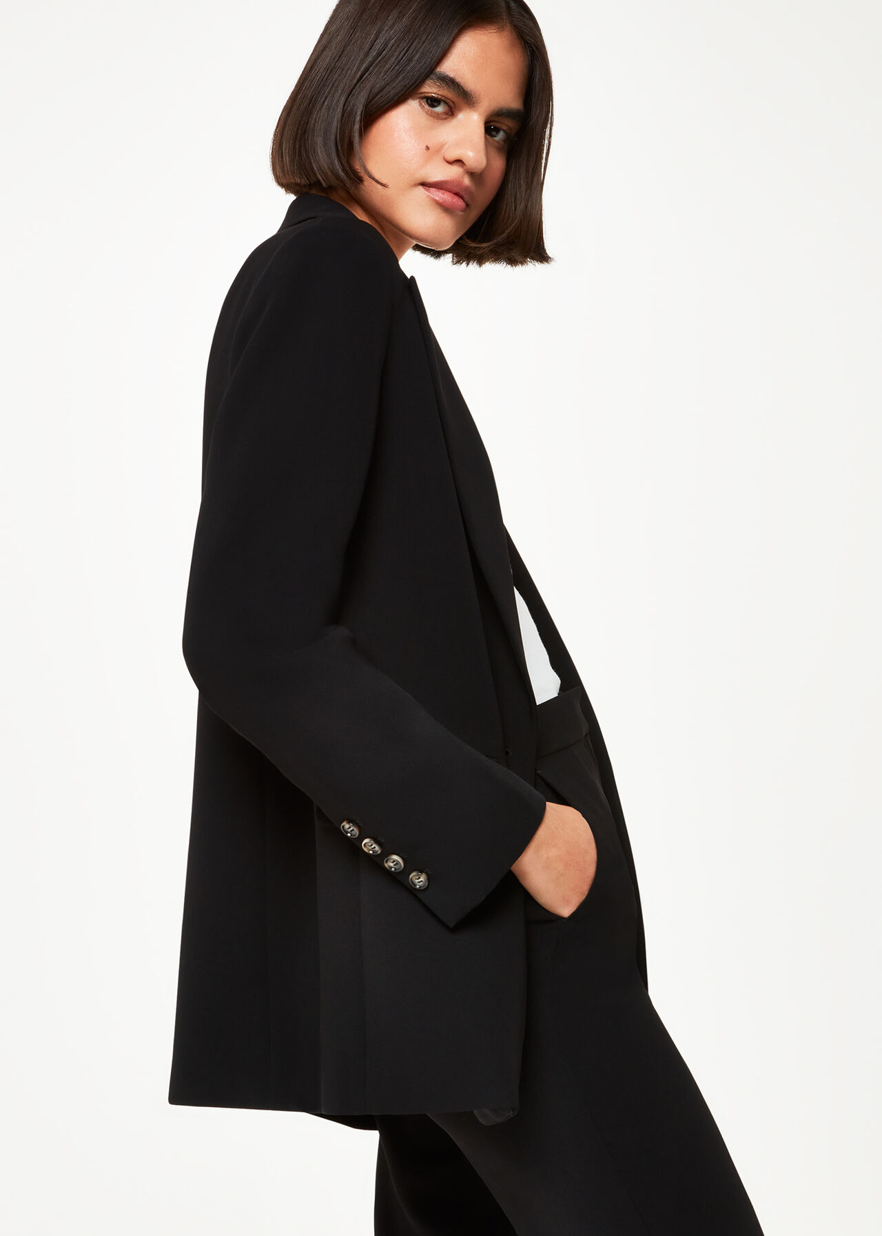 Crepe Boyfriend Blazer