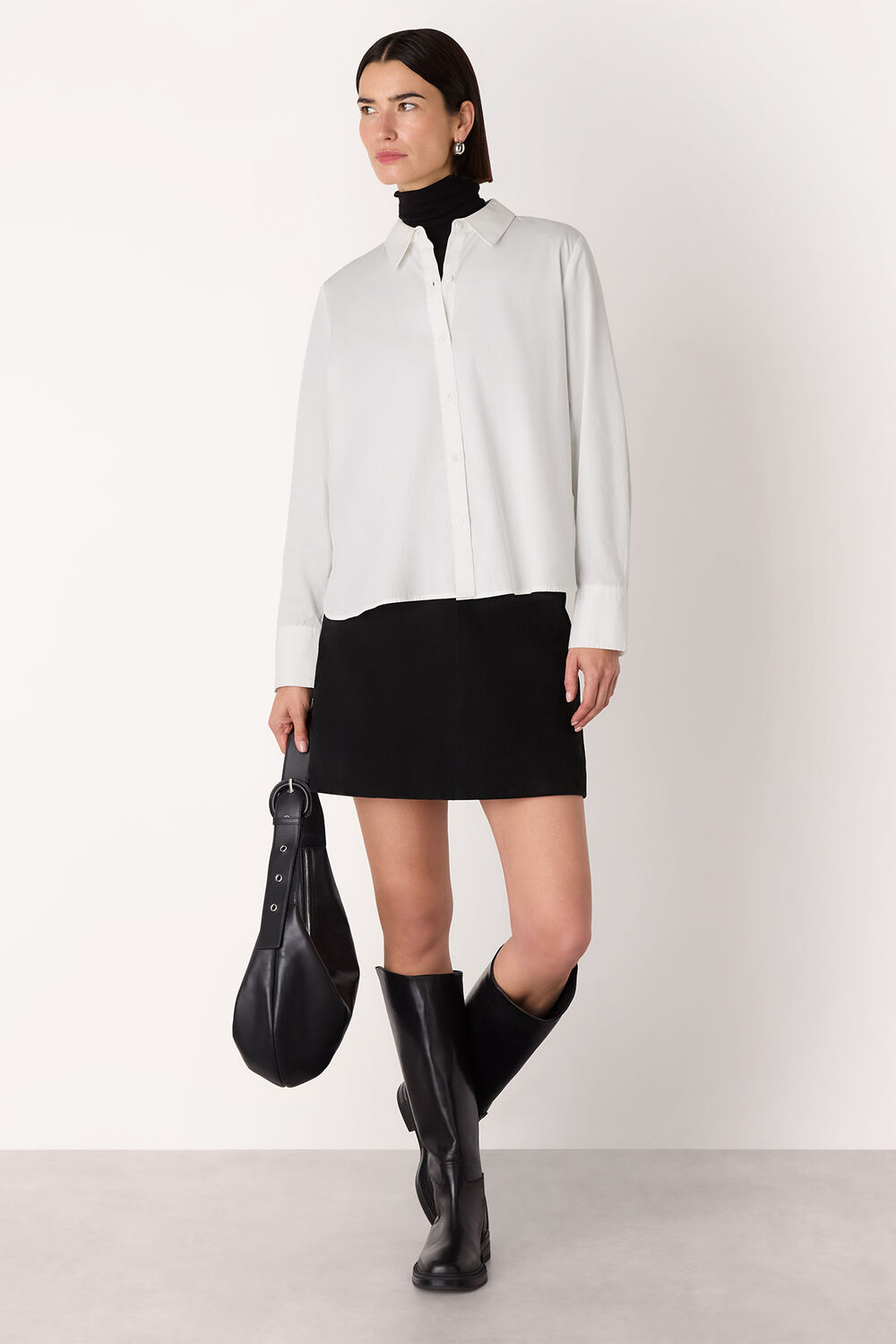 White Boxy Cotton Shirt