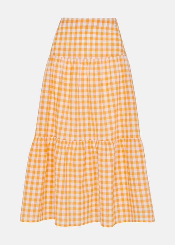 Lilly Tiered Gingham Skirt
