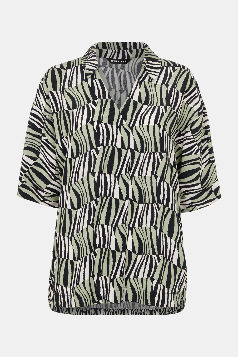 Multicolour Checkerboard Tiger Boxy Shirt
