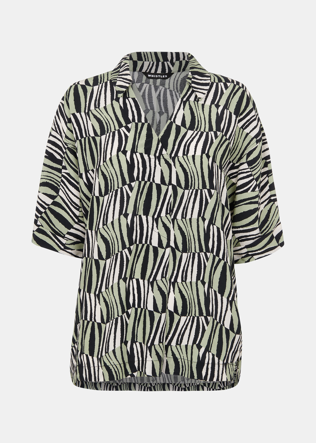 Checkerboard Tiger Boxy Shirt