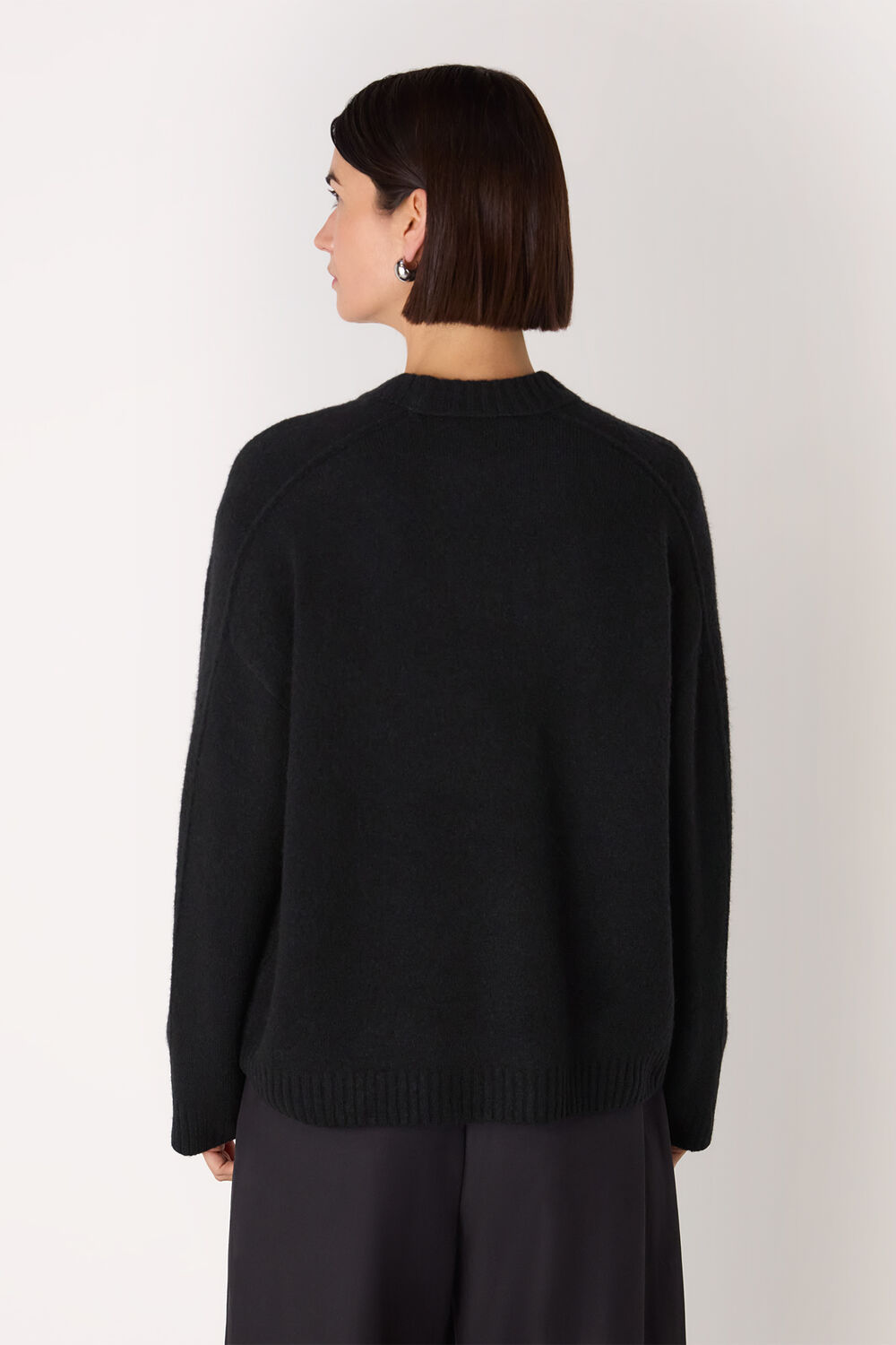 Wool Mix Seam Detail Knit