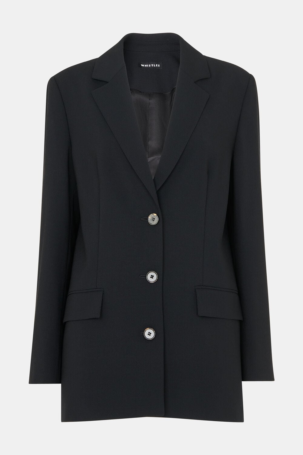 Black Amelie Wool Blend Blazer