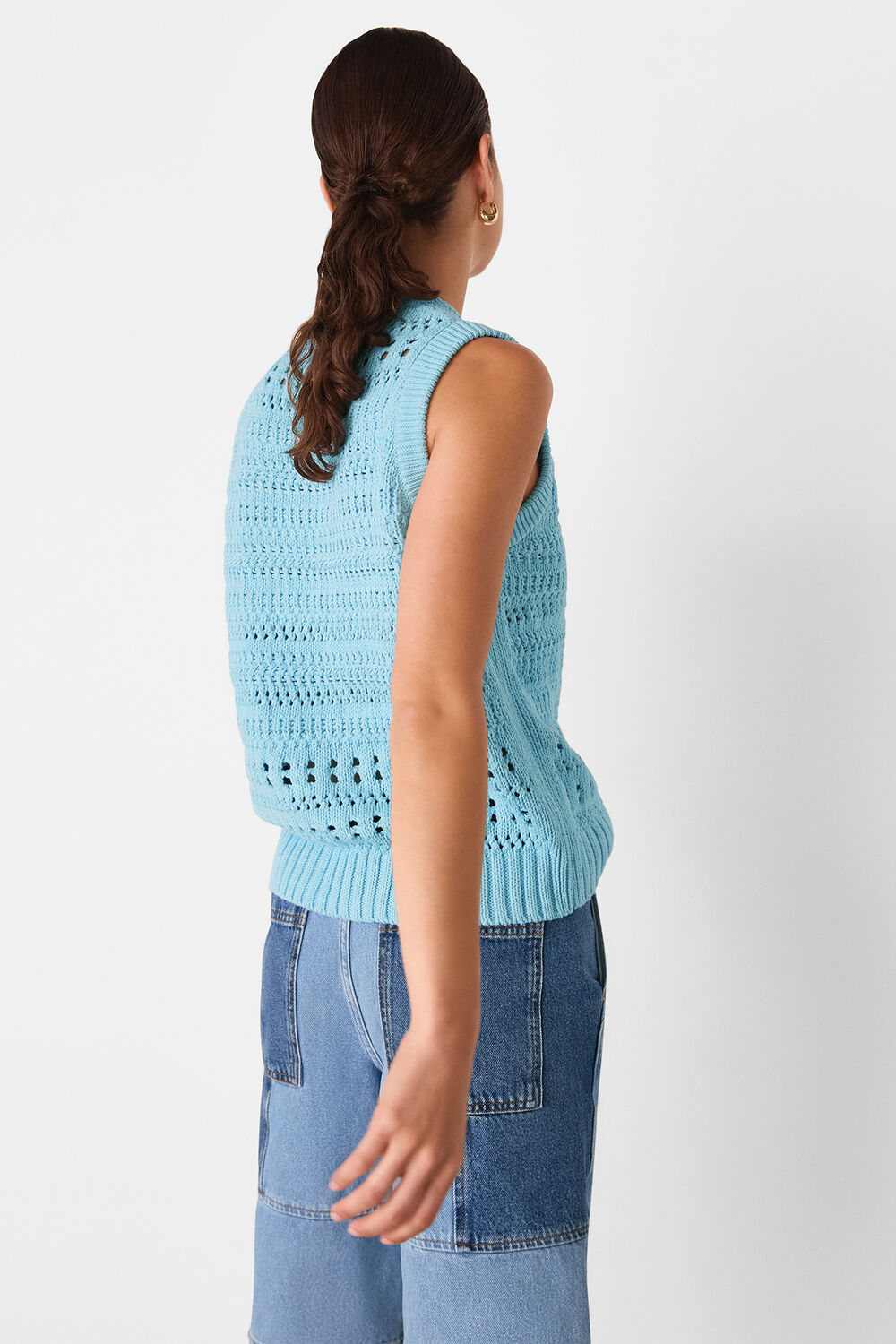 Chunky Cotton Pointelle Tank