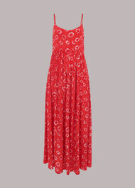 Tie Dye Floral Carmen Dress