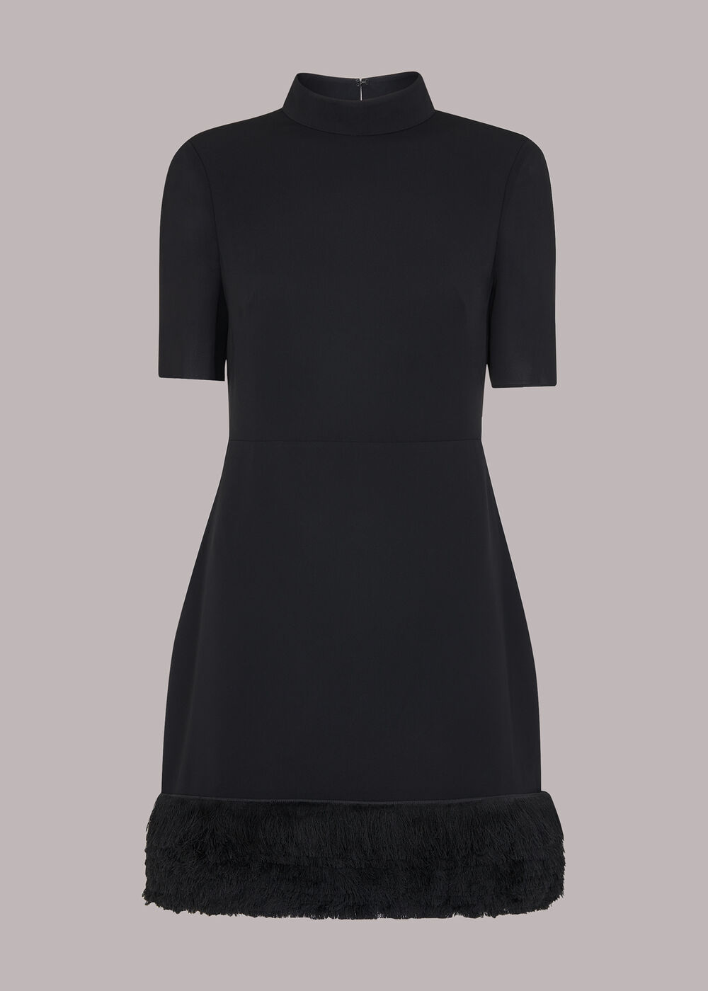 Fringe Detail Mini Dress