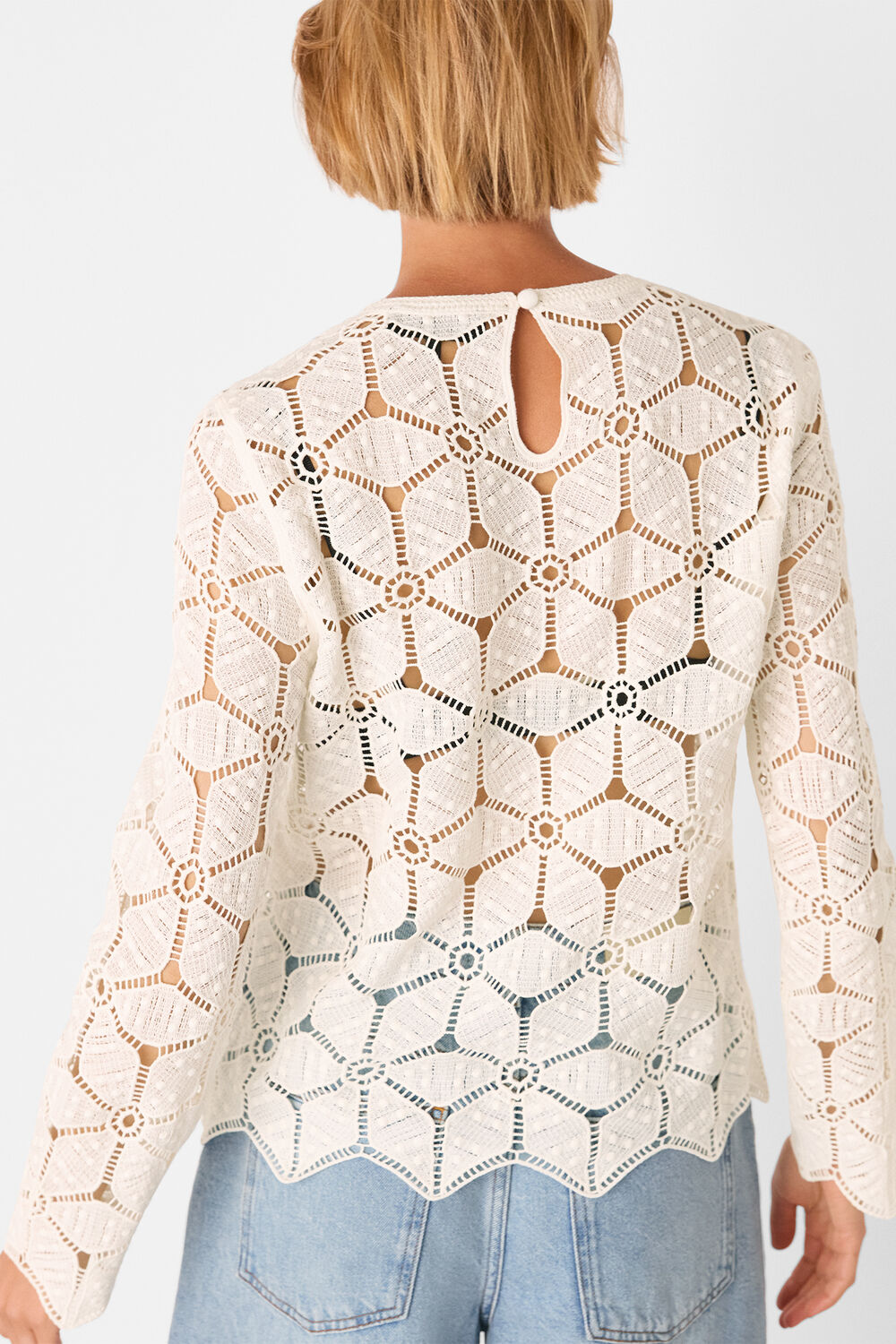Crochet Long Sleeve Knit