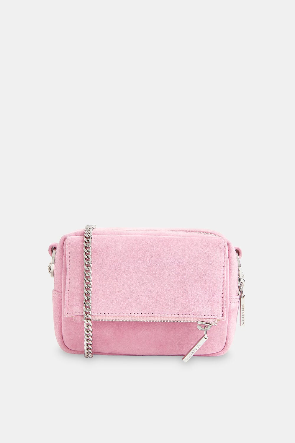 Pale Pink Bibi Suede Mini Bag