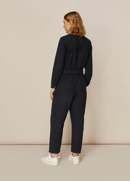 Gabby Denim Jumpsuit Dark Grey