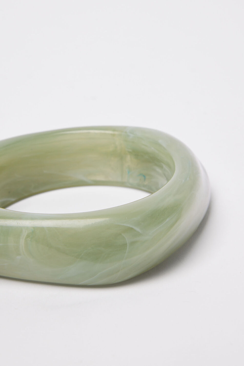 Green Irregular Chunky Bangle