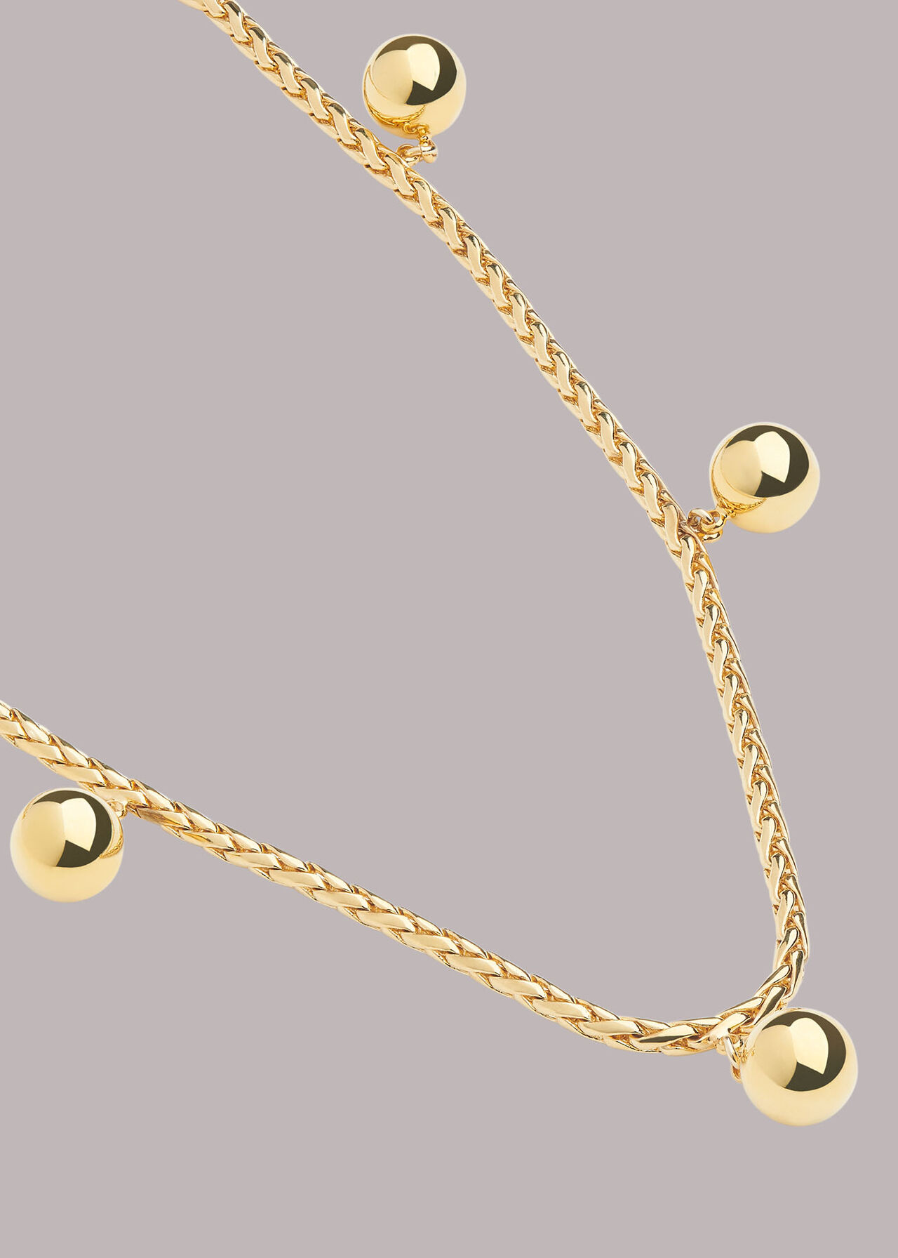 Multi Sphere Pendant Necklace