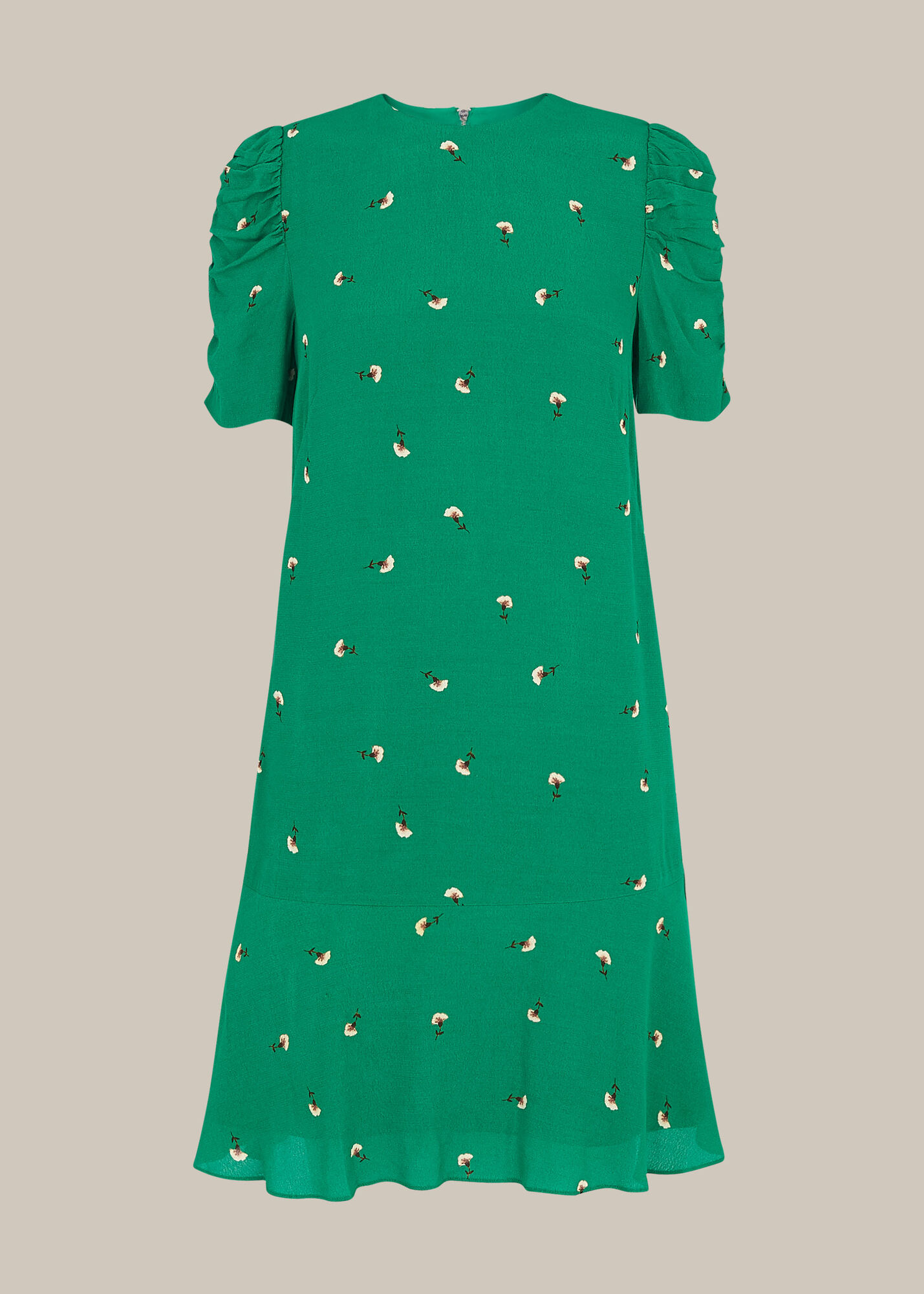 Green/Multi Romantic Floral Dress WHISTLES