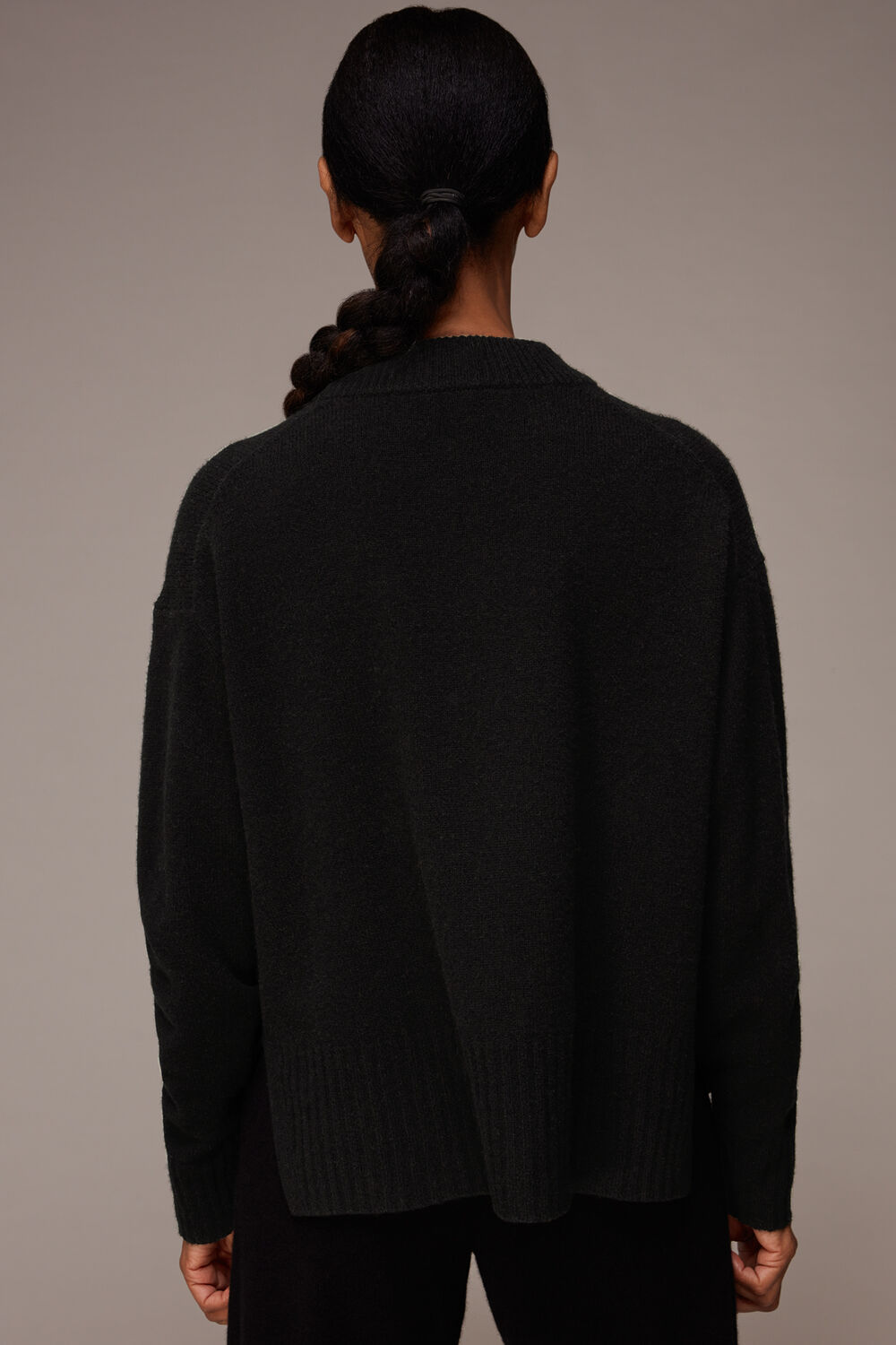 Pocket Detail Wool Jumper