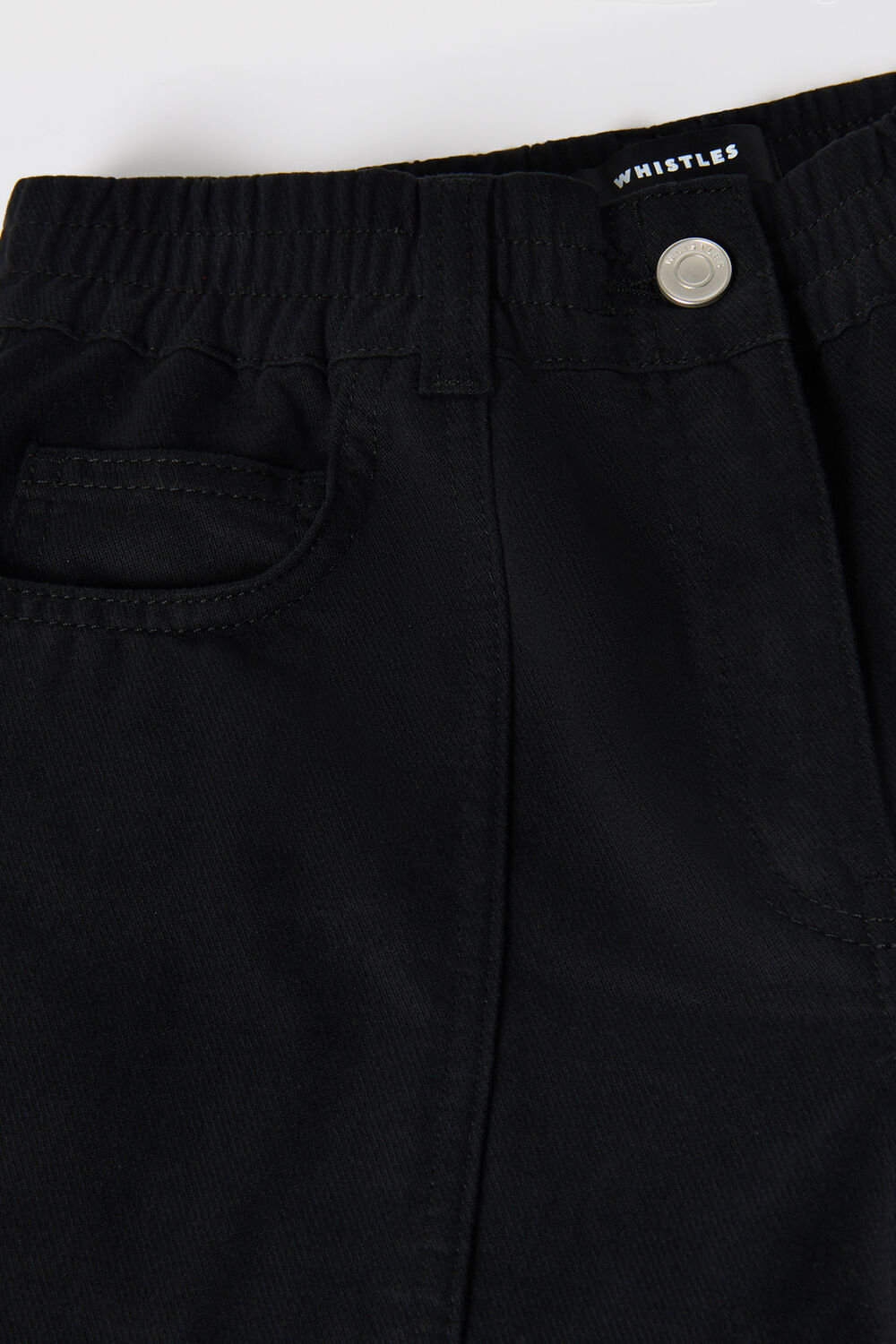 Solid Black Tessa Casual Trouser
