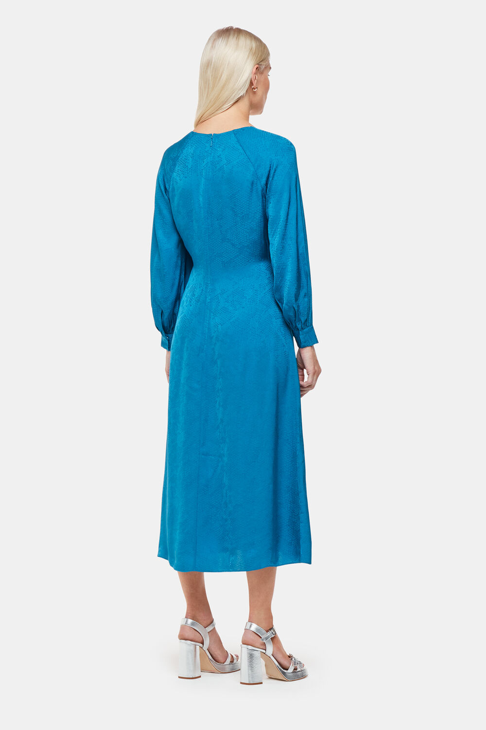 Petite Serpent Jacquard Midi Dress