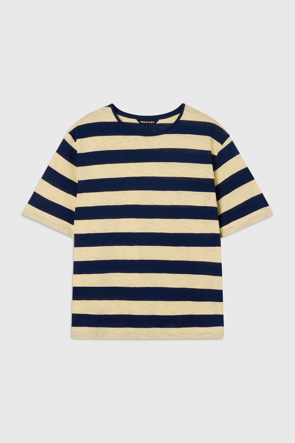 Navy Wide Stripe Tee