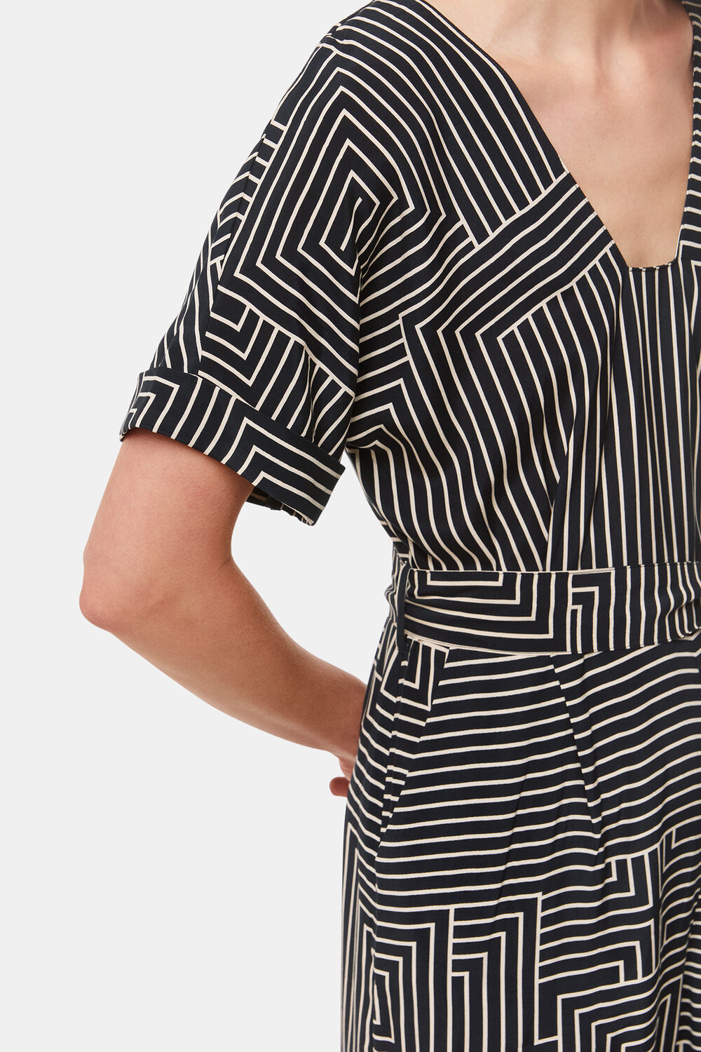 Angled Stripe Jumpsuit
