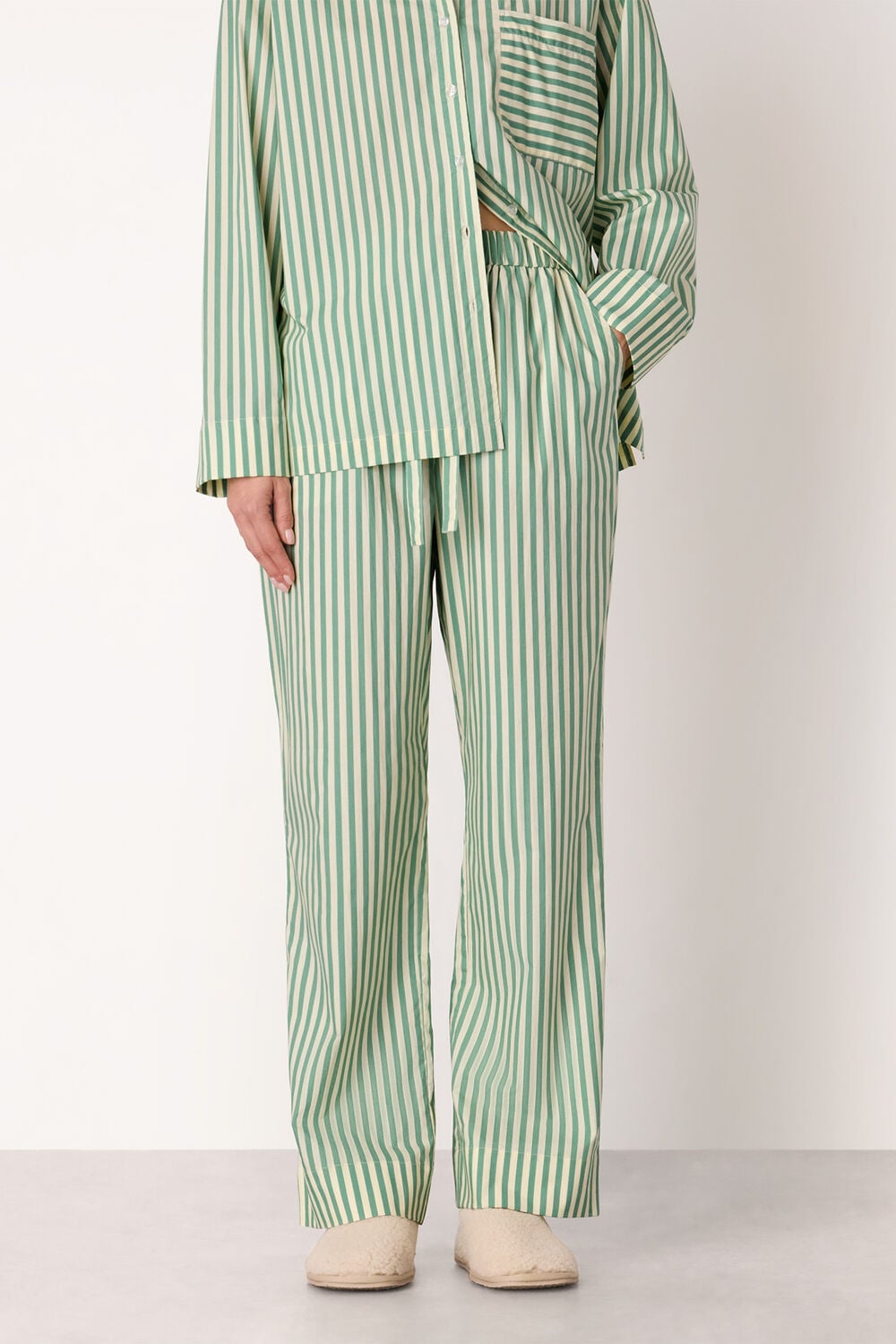 Multicolour Cotton Stripe Pajama Bottom&nbsp;