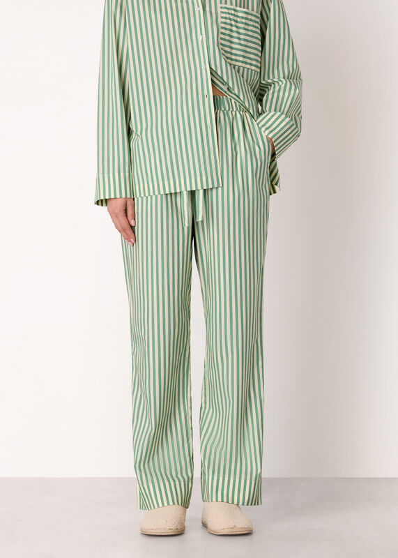 Multicolour Cotton Stripe Pajama Bottom 
