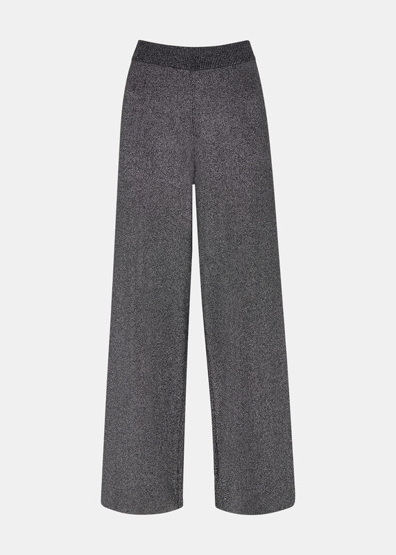 Black Sparkle Knitted Pants 