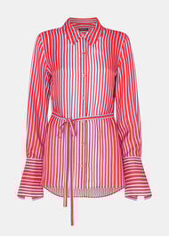 Tangle Stripe Silk Mix Shirt