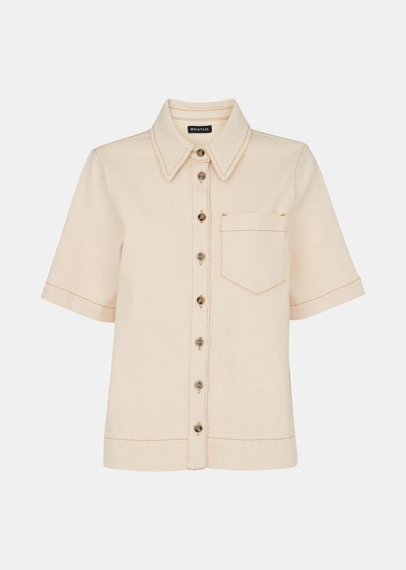 Jade Short Sleeve Denim Shirt