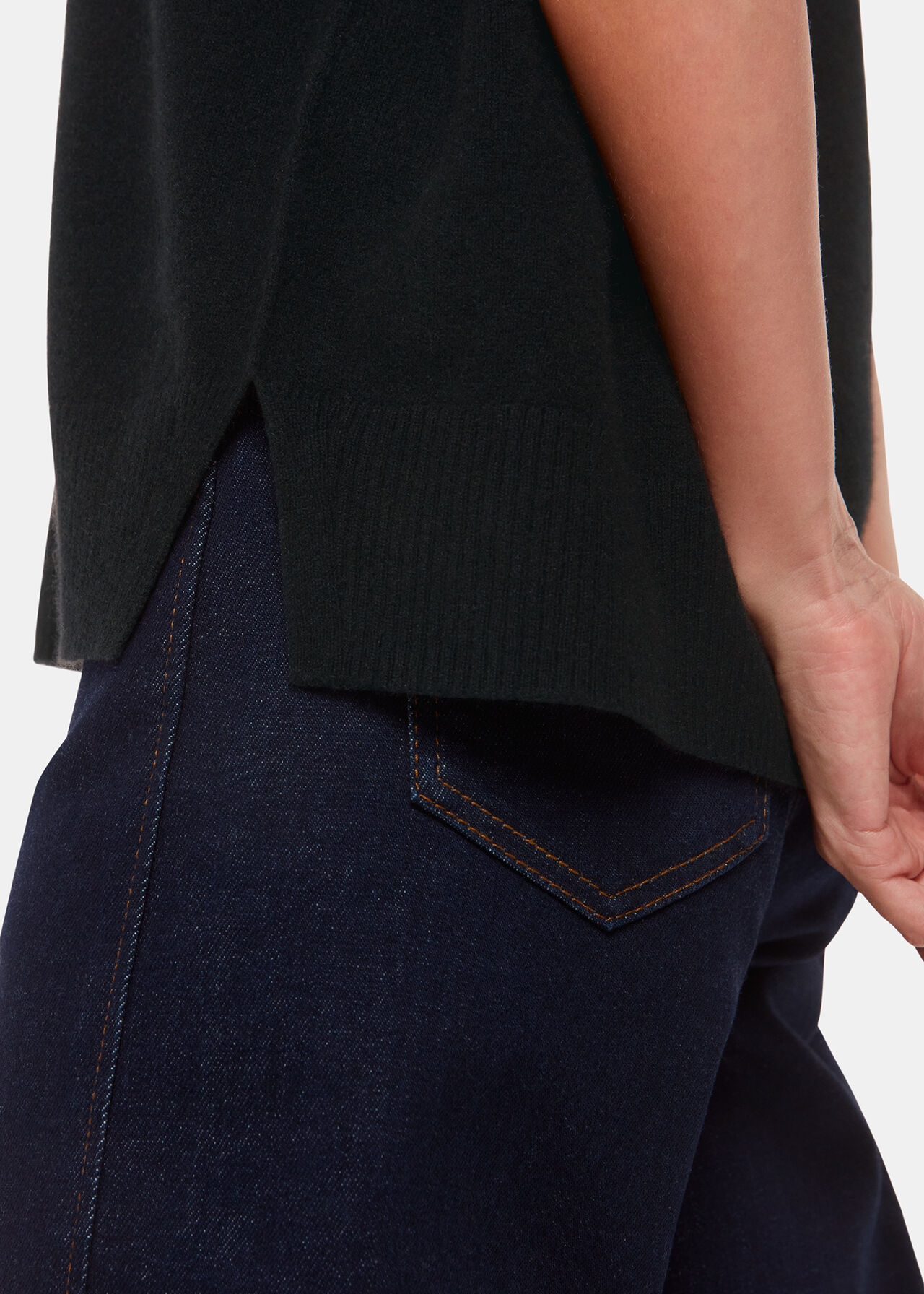 Cashmere V Neck Tank
