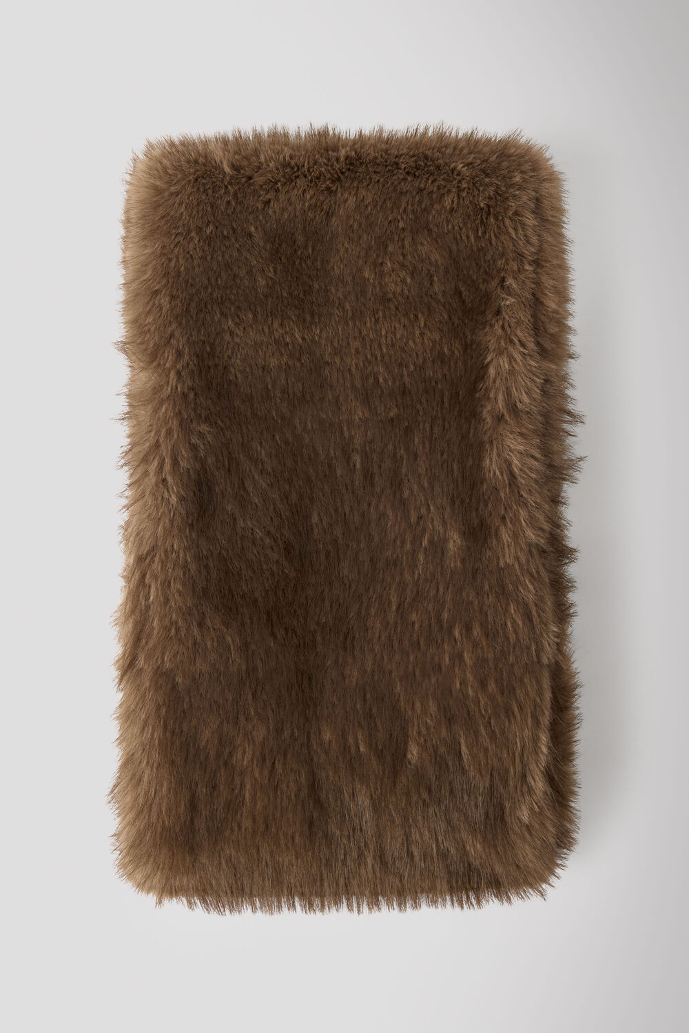 Taupe Faux Fur Scarf