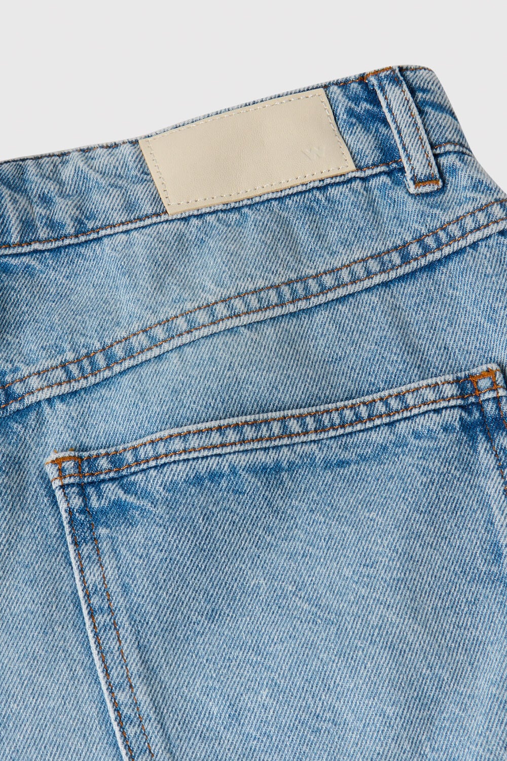 Light Wash Authentic Knee Length Short