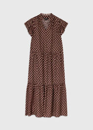 Ikat Spot Midi Dress